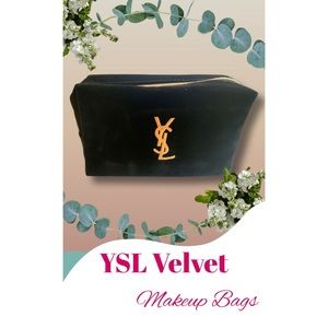 Velvet Medium Sized Fashion Makeup Cosmetics Travel Bag
